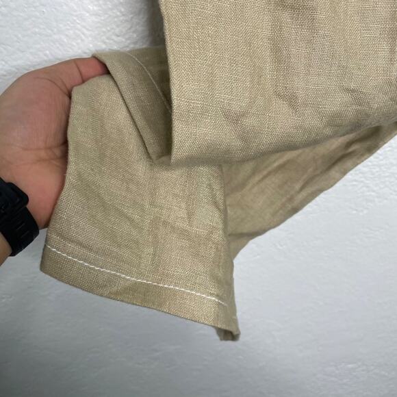 XOXO Womens Pants Size 9 Brown Light Tan Casual Wear Capri Length Lightweight - Picture 16 of 16